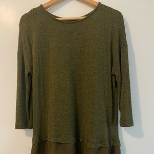 Stradivarius olive green sweater